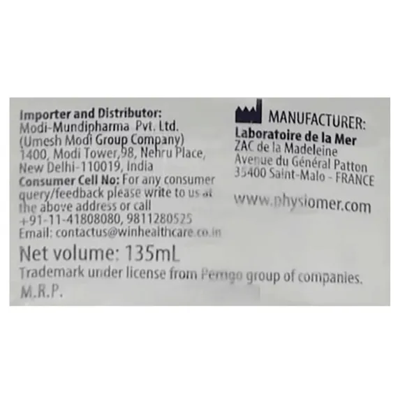 physiomer hypertonic spray 135 ml